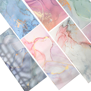 檀旗墨流宣纸一笔笺鎏金笺信笺纸彩色宣纸书法专用纸小楷作品纸行楷书毛笔字创作空白小纸条创意文创古风信纸