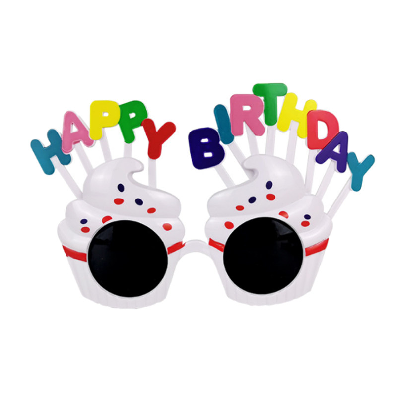 小红书同款生日快乐帽子眼镜ins风搞怪创意网红拍照道具派对装扮