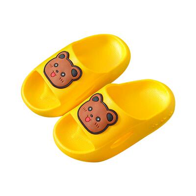 夏季卡通可爱小熊儿童拖鞋男女