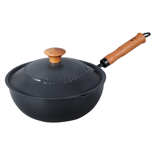 板和20cm/24cm小炒锅 铁锅一人食奶锅燃气炒菜锅无涂层不粘锅家用