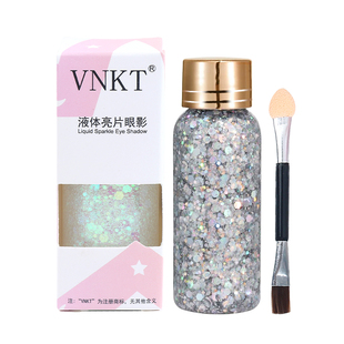 儿童彩妆亮片啫喱脸贴装饰大亮粉头发免胶水表演舞台妆亮晶晶眼影