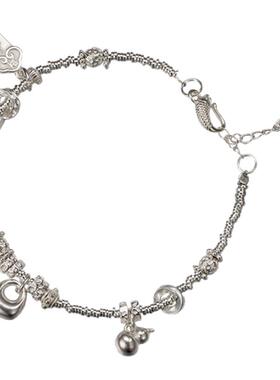 S925银胖坨上上签手链气质时尚