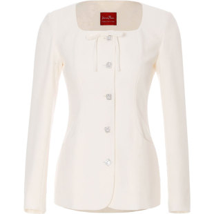 sincethen 白色套装裙小香风礼服穿搭富家千金外套裙子两件套秋冬