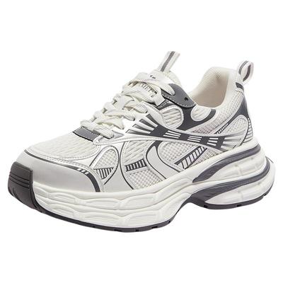 骆驼【银月2.0】女鞋2025秋冬情侣款厚底鞋女加绒复古老爹鞋