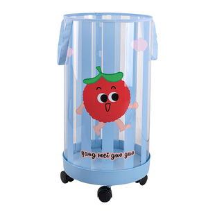 娃娃收纳桶毛绒玩具收纳神器装玩偶公仔零食的透明桶高颜值收纳筒