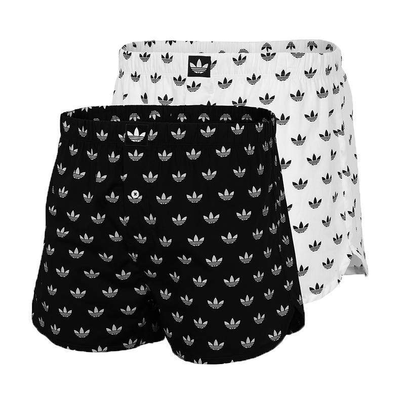 Adidas阿迪达斯三叶草男士内裤纯棉阿罗裤舒适透气跑步运动短裤