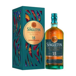 御玖轩 苏格登格兰欧德15年700ml单一麦芽苏格兰威士忌进口洋酒