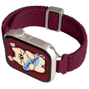 psnld适用小米手环9pro表带编织磁吸小米手环8pro手表链秋冬女生7pro运动智能电子手表带时尚透气高颜值表壳