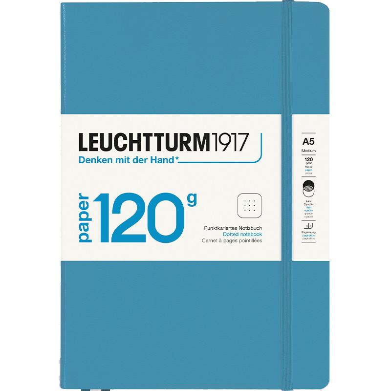120克加厚德国LEUCHTTURM1917灯塔笔记本子无酸纸内页a5记事本简约商务办公学生硬封皮面礼品文具可刻字120