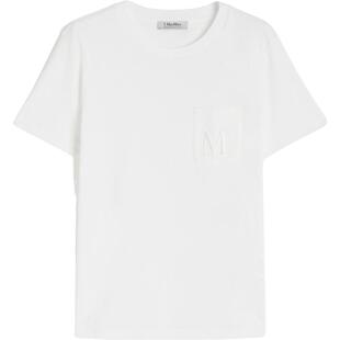 【季末甄选】 MaxMara 女装棉质针织短袖T恤9976015106