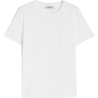 【季末甄选】 MaxMara 女装棉质针织短袖T恤9976015106