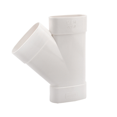 pvc排水扁管件75扁排污管卫生间