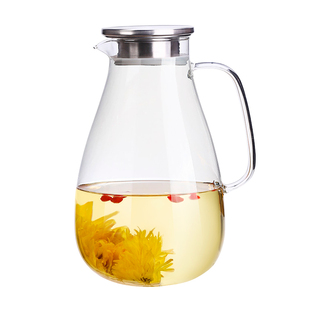 冷水壶凉水壶玻璃耐高温家用凉水杯大容量凉白开水壶套装扎壶茶壶