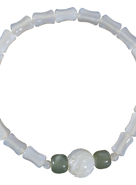 珍珠母贝螺钿手链天然国风竹节礼