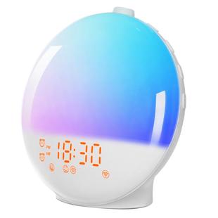 光闹钟床头小夜灯卧室睡眠模拟日出自然唤醒灯叫醒氛围高级感定时