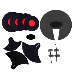 架子鼓消音垫五鼓三镲片四嚓静音鼓垫橡胶隔音垫套装减震尺寸可选