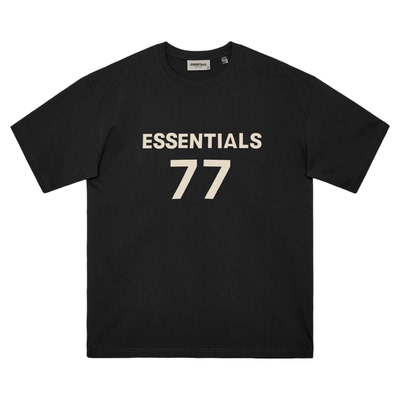 ESSENTIALS ZONE77短袖T恤复线潮牌纯棉高街宽松T恤男女情侣装
