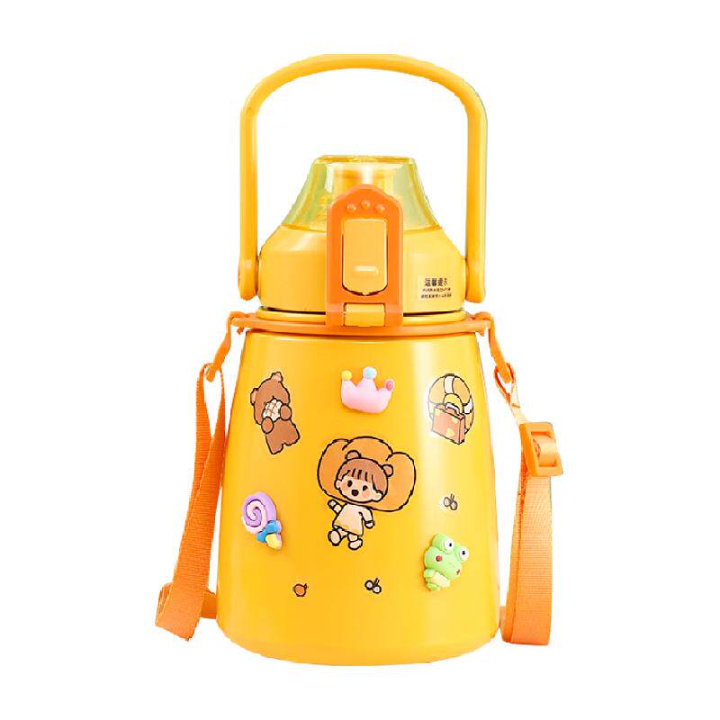 包邮贝瑟斯保温杯高颜值大容量女士儿童学生胖嘟嘟吸管大肚杯杯子