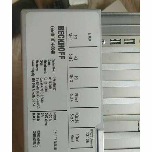 议价C6640-1014-0040德国原装倍福工控机，全新原包装现货