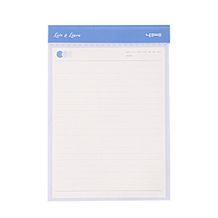 联华雾蓝B5简约可撕拍纸本学生高颜值草稿本笔记本横线方格空白本