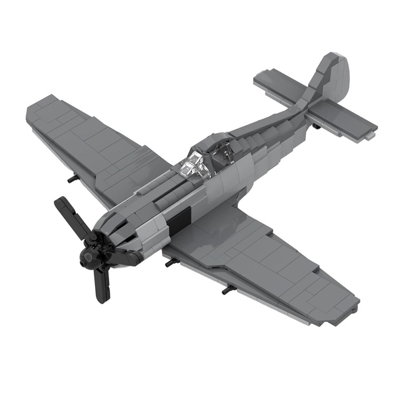 FW-190A-8直升机积木模型玩具