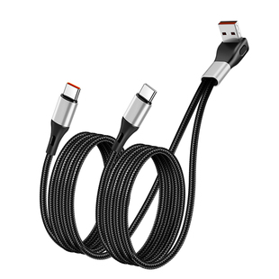 胖头雕超级快充双头一拖二数据线二合一车载适用苹果16/15promax14/13安卓手机typec多头一分二多功能充电宝