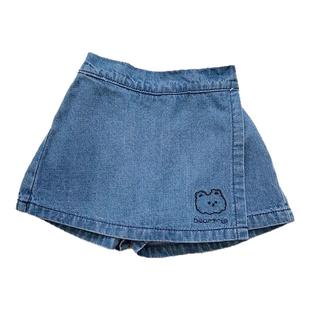 女童牛仔裙裤2025新款春夏季韩版儿童包臀裙短裤可爱休闲宝宝洋气