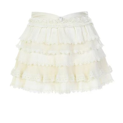 法式宫廷风蛋糕裙A字蓬蓬短裙