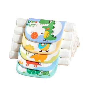 隔汗巾婴儿童纯棉幼儿园宝宝吸汗巾大号汉大童绣名字a类全棉垫背