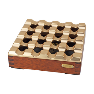 JIFENG新款上市优质季风个性16孔雪茄大口径烟缸时尚带盖高级感