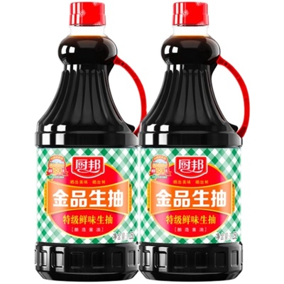 厨邦特级生抽酱油1.25L