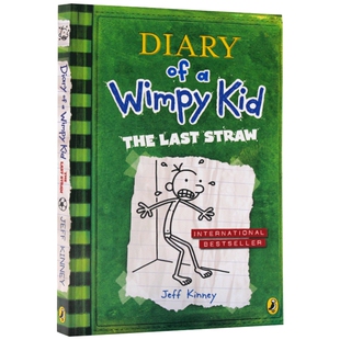 小屁孩日记3 救命稻草 英文原版小说 Diary of a Wimpy Kid 6-12岁儿童图画故事书 漫画 国外校园儿童文学 英文版进口正版书籍