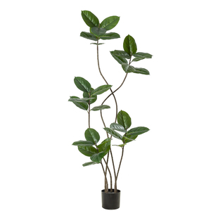 仿真绿植黑金刚橡皮树室内客厅大型盆栽高端轻奢仿生假树植物摆件