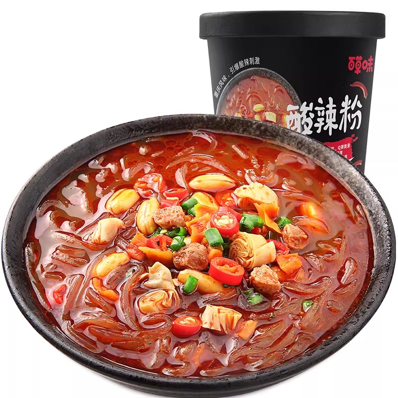 百草味酸辣粉6桶整件速食夜宵