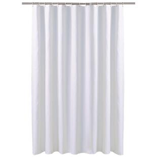 揽梦素白色 涤纶布浴帘 宾馆酒店可用  卫浴用品 防水防霉可定制