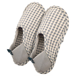 棉拖鞋男款爬爬垫鞋套室内家居棉布艺软布底包跟包头拖鞋冬季鞋子