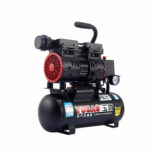 无油空压机工业级空气压缩机大型喷漆高压220V小型冲气泵静音气泵