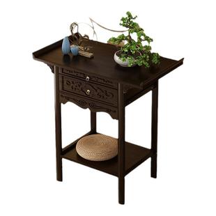 小桌子沙发边柜家用置物架新中式玄关柜入户正对门隔断柜客厅条案