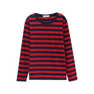 春装2025年新款长袖t恤女士宽松大码纯棉秋衣妈妈打底衫外穿上衣