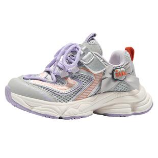 TATA他她童鞋儿童运动鞋夏季新款网面透气软底登山鞋魔术贴女童鞋
