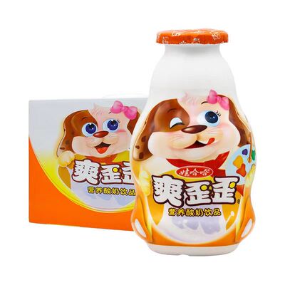 娃哈哈爽歪歪200g/瓶学生儿童营养早餐饮品发酵乳酸儿时含乳饮料