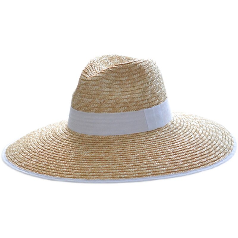 法式大檐麦秆草帽女夏季休闲
