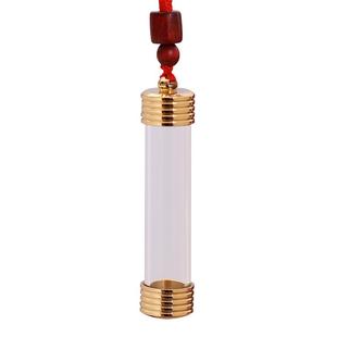 长管子空瓶吊坠大容量可打开空心玻璃瓶挂件符管嘎乌盒装东西饰品