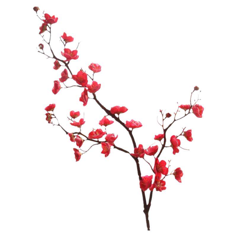 梅花仿真花腊梅假花摆件家居装饰干花插花客厅摆设红梅过年桃花