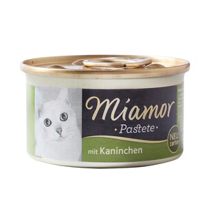 h德国迈阿咪小白罐miamormao迈阿密罐头85g慕斯罐头成幼猫