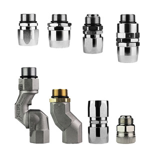 加油机胶管油管活动接头6分1寸360度旋转加油枪万向活接螺纹