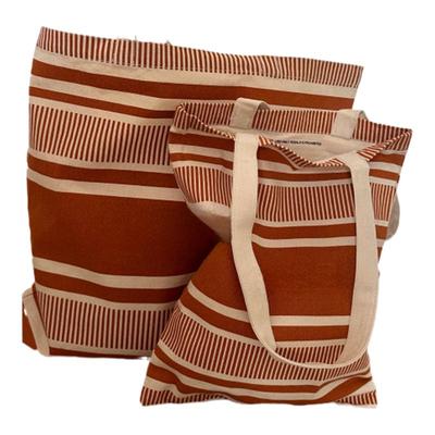 24年cel琳橙色凯旋门条纹盛夏系列单肩手提帆布袋包ins时尚大容量