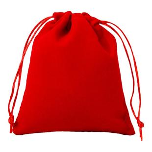 红色绒布袋福袋首饰收纳袋束口袋迷你锦囊包小布袋小号布袋子定制