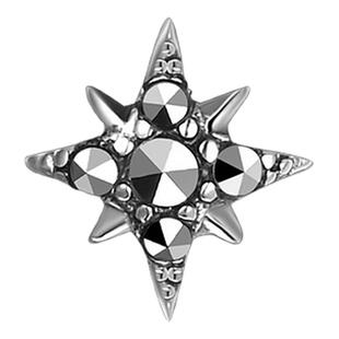 MGS/曼古银2025新款简约耳环星星宝石镶嵌耳钉单边高级感耳骨钉女