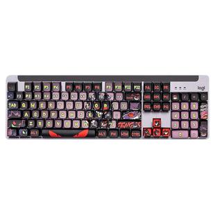 罗技K865无线机械键盘蓝牙双模 笔记本台式电脑竞游戏高达PBT键帽